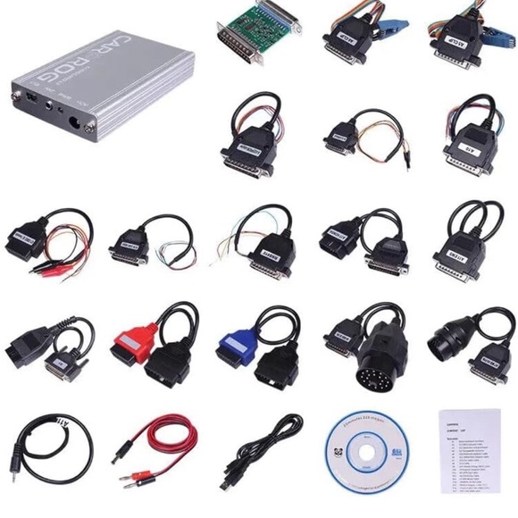 CARPROG V10.93 Full Auto ECU Programmer airbag Reset Detector Full Set 21 Adapte - Picture 3 of 6